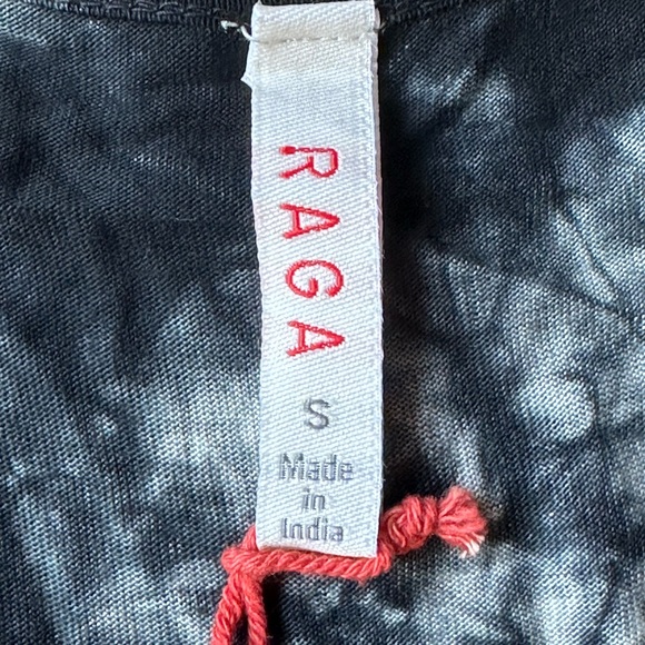 RAGA Anthropologie Sleeveless Tie-Dye Long Tank Top with Fringe size Small NWT - Picture 6 of 8